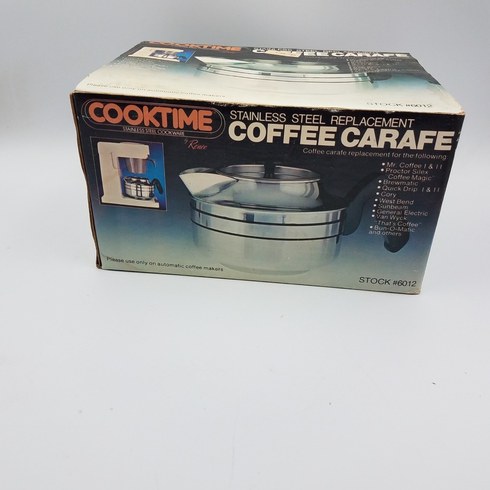 Cooktime Stainless Steel Replacement Coffee Carafe #6012 Mr. Coffee, Brewmatic.. - Picture 8 of 9